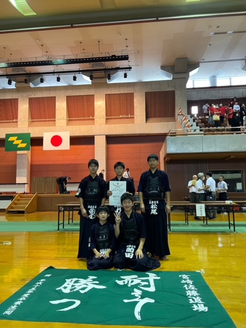 宮崎県スポーツ少年団中央大会　中学生男子団体　第3位